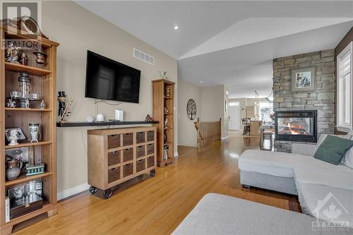 70 Black Bear Way, Ottawa, ON - Indoor Photo Showing Living Room With Fireplace