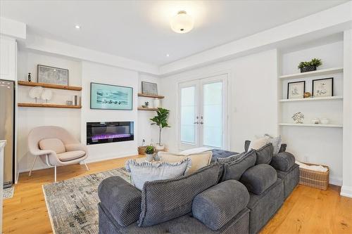 2071 Ghent Avenue|Unit #3, Burlington, ON - Indoor Photo Showing Living Room With Fireplace