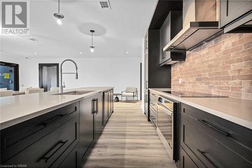 15 Glebe Street Unit# 1401, Cambridge, ON - Indoor Photo Showing Kitchen With Upgraded Kitchen