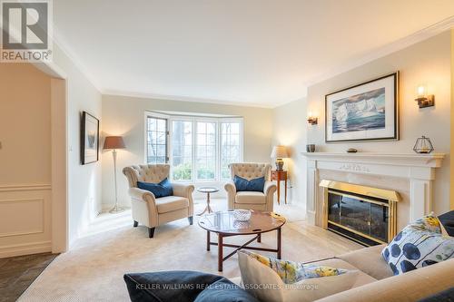 7 Blackberry Place, Hamilton, ON - Indoor Photo Showing Living Room With Fireplace