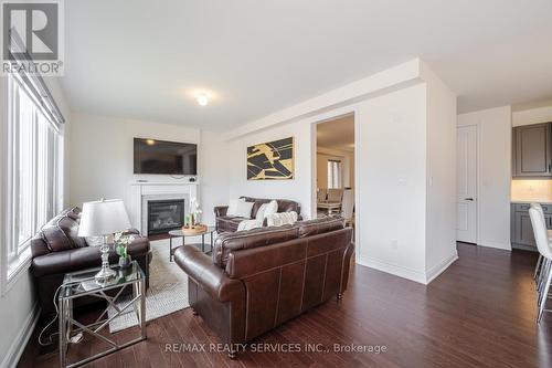 14 Lowell Crescent, Brampton, ON - Indoor Photo Showing Living Room With Fireplace