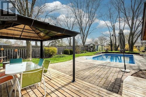 689 Ardleigh Cres, Burlington, ON - Outdoor With In Ground Pool With Deck Patio Veranda With Backyard