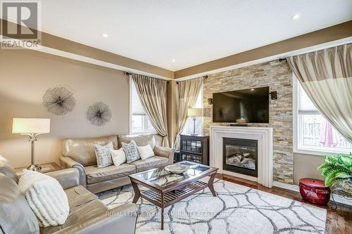 76 Augustine Ave, Richmond Hill, ON - Indoor Photo Showing Living Room With Fireplace