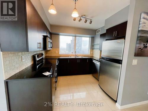 #3004 -18 Yonge St, Toronto, ON - Indoor Photo Showing Kitchen With Double Sink