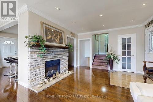 958 Midland Avenue, Toronto (Kennedy Park), ON - Indoor Photo Showing Living Room With Fireplace