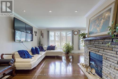 958 Midland Avenue, Toronto (Kennedy Park), ON - Indoor Photo Showing Living Room With Fireplace