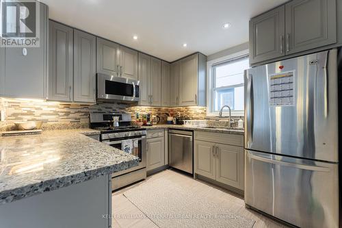 206 Donlands Ave, Toronto, ON - Indoor Photo Showing Kitchen With Upgraded Kitchen