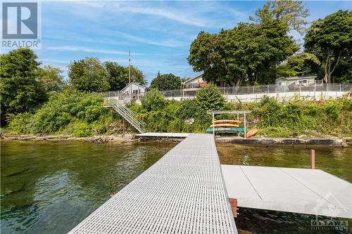 gorgeous newer dock - 809-811 Hilmor Terrace S, Elizabethtown, ON - Outdoor With Body Of Water With View