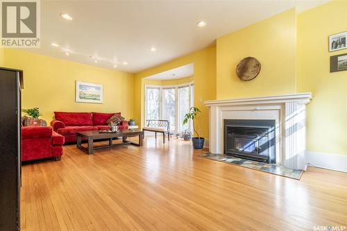 735 University Drive, Saskatoon, SK - Indoor Photo Showing Living Room With Fireplace