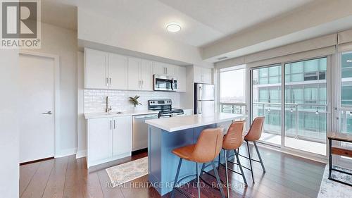 #1001 -35 Brian Peck Cres, Toronto, ON - Indoor Photo Showing Kitchen With Upgraded Kitchen