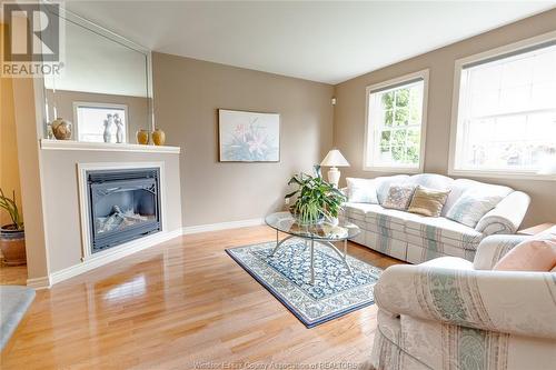 1263 Radcliff Avenue, Windsor, ON - Indoor Photo Showing Living Room With Fireplace