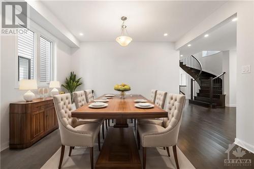This photo has been virtually staged. - 138 Shallow Pond Place, Ottawa, ON - Indoor Photo Showing Dining Room