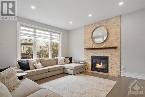 51 Catterick Crescent, Kanata, ON - Indoor Photo Showing Living Room With Fireplace