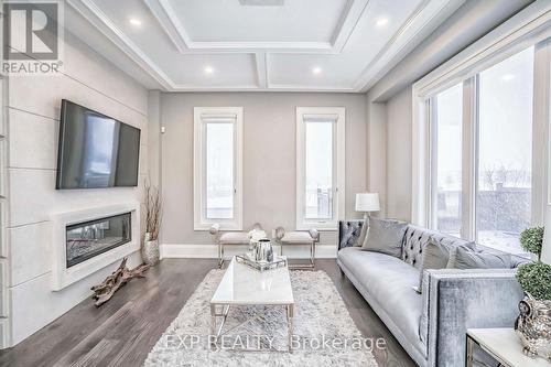 2 Allegranza Ave, Vaughan, ON - Indoor Photo Showing Living Room With Fireplace