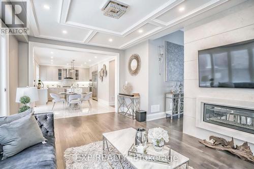 2 Allegranza Ave, Vaughan, ON - Indoor Photo Showing Living Room With Fireplace