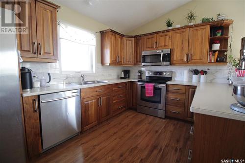 113 Robertson Street, Maryfield, SK - Indoor Photo Showing Kitchen With Stainless Steel Kitchen With Double Sink