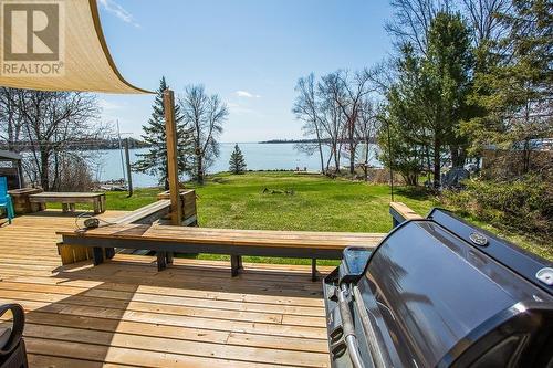 35 Taylor St, Bruce Mines, ON - Outdoor With Body Of Water With Deck Patio Veranda