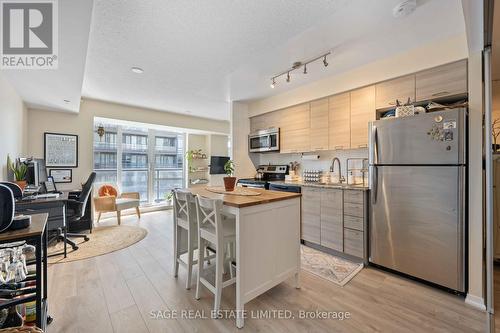 1305 - 20 Joe Shuster Way, Toronto, ON - Indoor Photo Showing Kitchen With Stainless Steel Kitchen