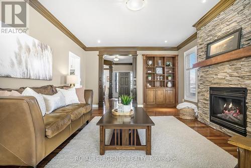 2 Briarwood Drive, St. Catharines, ON - Indoor Photo Showing Living Room With Fireplace