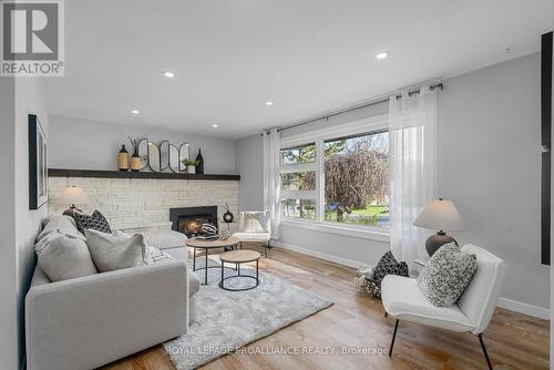 8 Princess Drive, Quinte West, ON - Indoor Photo Showing Living Room With Fireplace