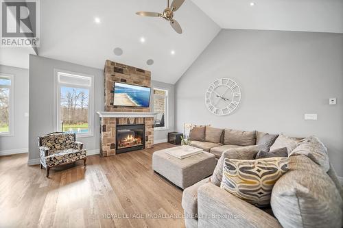 7536 Highway 62, Belleville, ON - Indoor Photo Showing Living Room With Fireplace