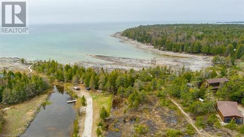 View of Lake Huron from Public Water Access (not of subject property) - 54 Pedwell Drive, Tobermory, ON - Outdoor With View