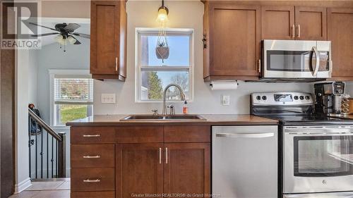3268 Main St, Salisbury, NB - Indoor Photo Showing Kitchen With Stainless Steel Kitchen With Double Sink