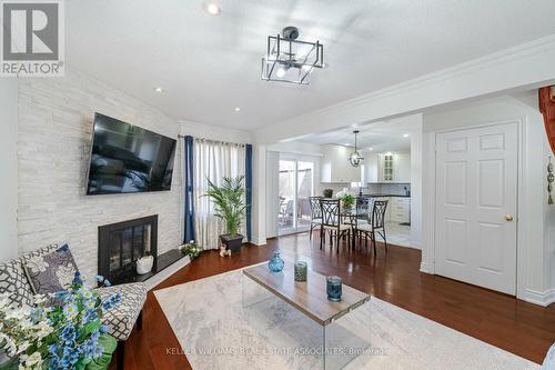 27 Kirk Drive, Brampton, ON - Indoor Photo Showing Living Room With Fireplace