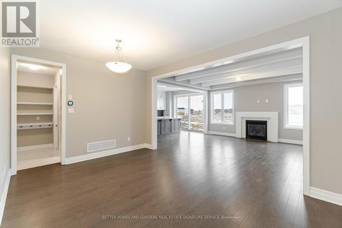 39 Sitler St, Kitchener, ON - Indoor Photo Showing Living Room With Fireplace