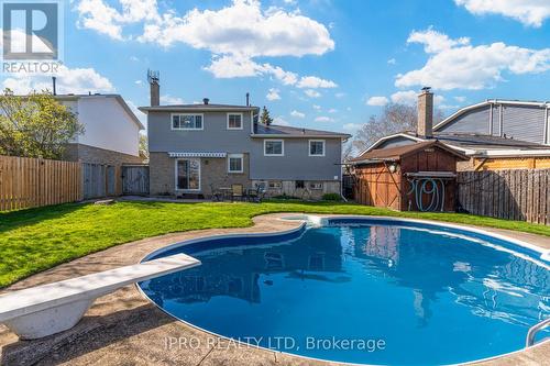 16 Jerome Cres, Brampton, ON - Outdoor With In Ground Pool With Backyard