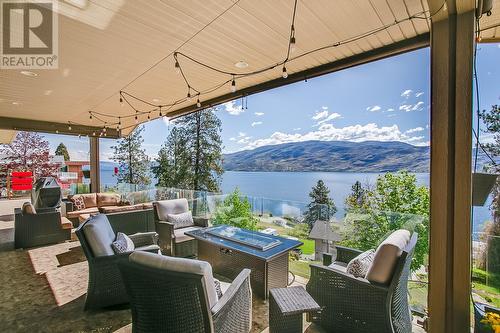 5857 Vicary Road, Peachland, BC - Outdoor With Body Of Water With Deck Patio Veranda With Exterior