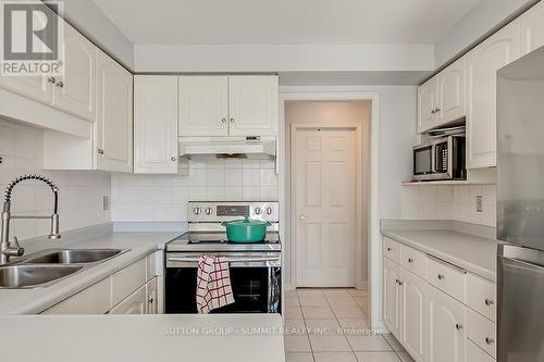 #305 -67 Caroline St S, Hamilton, ON - Indoor Photo Showing Kitchen With Double Sink