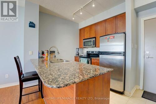#2807 -3525 Kariya Dr, Mississauga, ON - Indoor Photo Showing Kitchen With Double Sink
