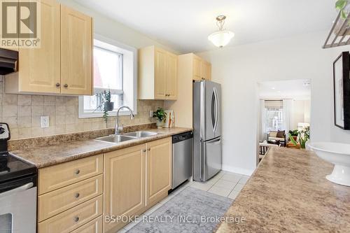 303 Maria St, Toronto, ON - Indoor Photo Showing Kitchen With Double Sink