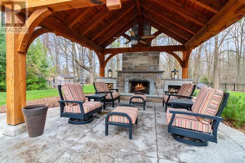 1464 Alderson Road, Hamilton, ON - Outdoor With Fireplace With Deck Patio Veranda With Exterior