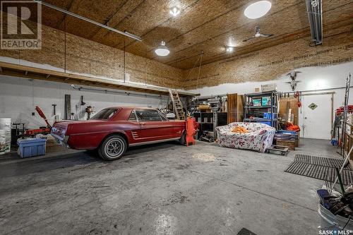 Martens Acreage, Rosthern Rm No. 403, SK - Indoor Photo Showing Garage