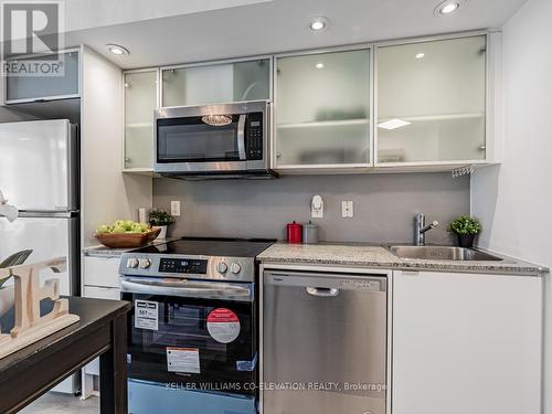 #301 -25 Telegram Mews, Toronto, ON - Indoor Photo Showing Kitchen With Stainless Steel Kitchen