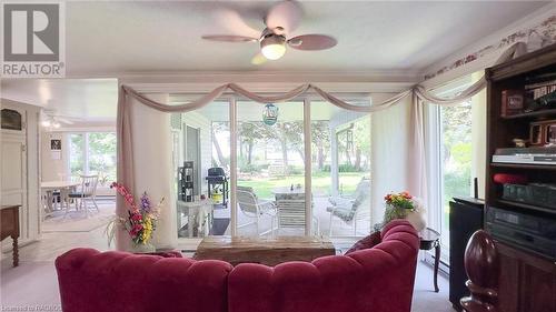 129 Huron Road, Point Clark, ON - Indoor Photo Showing Living Room With Fireplace