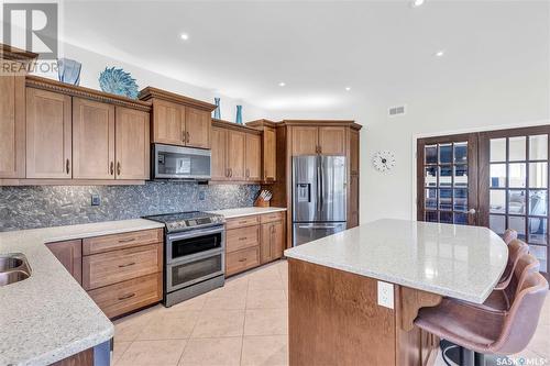 13 Fairway Drive, Candle Lake, SK - Indoor Photo Showing Kitchen With Stainless Steel Kitchen With Double Sink With Upgraded Kitchen