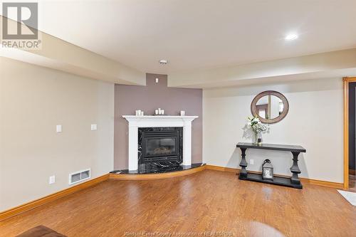 3157 Robinet, Windsor, ON - Indoor Photo Showing Living Room With Fireplace