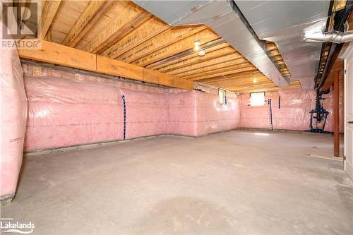 Ready for finishing with more living space - 1020 Ridgeline Drive, Lake Of Bays (Twp), ON - Indoor Photo Showing Basement