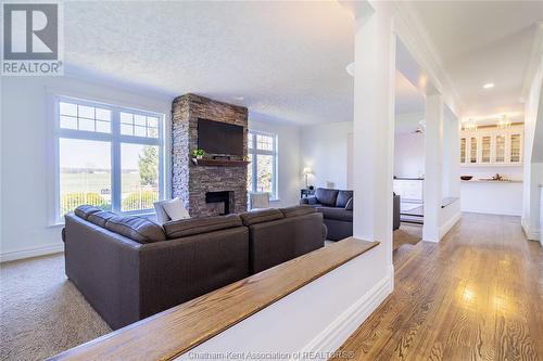 23356 Dew Drop Road, Thamesville, ON - Indoor Photo Showing Living Room With Fireplace