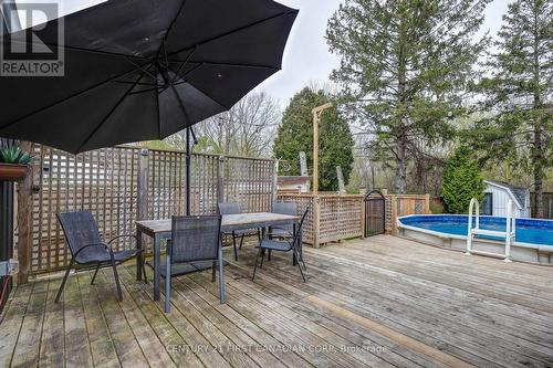 52 Ada St, London, ON - Outdoor With Above Ground Pool With Deck Patio Veranda With Exterior