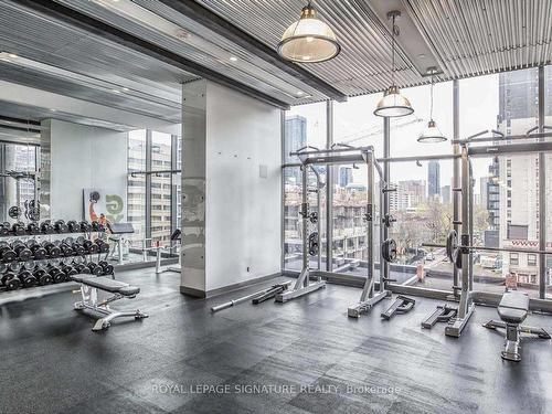 306-5 St Joseph St, Toronto, ON - Indoor Photo Showing Gym Room