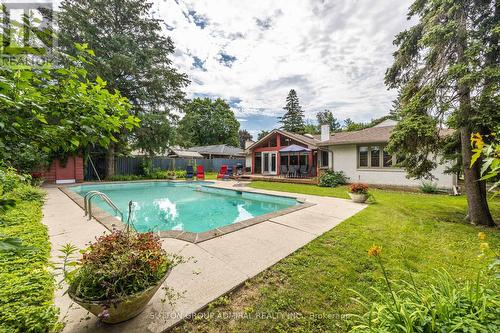459 The Kingsway, Toronto, ON - Outdoor With In Ground Pool With Backyard