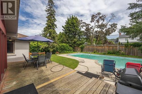 459 The Kingsway, Toronto, ON - Outdoor With In Ground Pool With Deck Patio Veranda With Backyard