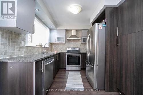 486 Queen Mary Dr, Brampton, ON - Indoor Photo Showing Kitchen With Stainless Steel Kitchen With Upgraded Kitchen