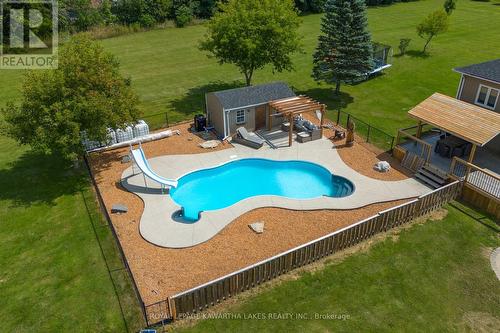 643 St Luke'S Road, Kawartha Lakes, ON - Outdoor With In Ground Pool With Deck Patio Veranda With Backyard