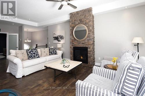 225 Deerbrook Dr, Wasaga Beach, ON - Indoor Photo Showing Living Room With Fireplace