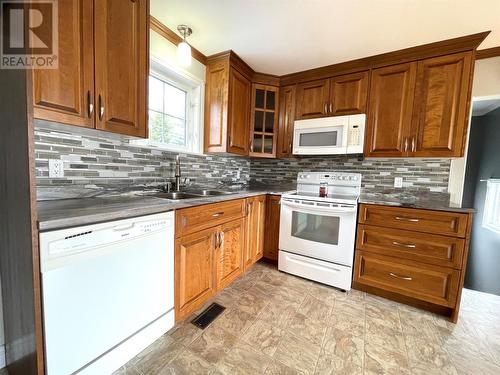 27 Hamptons Hill, Bishop'S Falls, NL - Indoor Photo Showing Kitchen With Double Sink